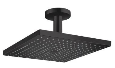 Hansgrohe Raindance E douche de tête montage au plafond 300 MM - 300 MM o noir mat 1 jet avec bras de douche