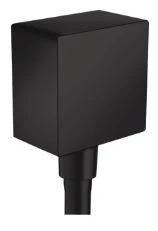 Hansgrohe FixFit Square coude de raccordement mural 1/2 - noir mat