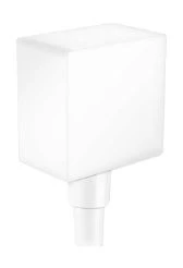 Hansgrohe Fixfit coude de raccordement Fixfit 1/2 mural - Square blanc mat