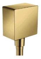 COURBE DE RACCORDEMENT HANSGROHE FIXFIT 1/2 polished gold optic Mural - Square