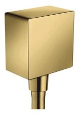 COURBE DE RACCORDEMENT HANSGROHE FIXFIT 1/2 polished gold optic Mural - Square