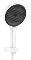 Hansgrohe Rainfinity douchette 130 MM Set 130 blanc mat 3 jets - avec flexible de douche 160 cm et support douchette