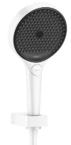 DOUCHETTE HANSGROHE RAINFINITY 130 MM mat blanc Set 130 3 jet - avec flexible 125 cm et support mural
