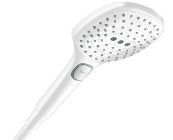 Hansgrohe Select E douchette 120 MM 3 jets blanc mat avec bouton Select