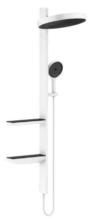 COLONNE DE DOUCHE HANSGROHE RAINFINITY 360 MM mat blanc Showerpipe 360 1 jet douche-tete, douche à main,flexible,support,tablet