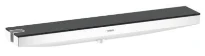 Hansgrohe Rainfinity support douchette Fixfit 500 500 MM - blanc mat avec support douchette et tablette gauche