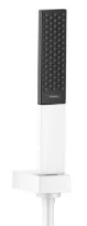 SET DE DOUCHE BAIN/ HANSGROHE RAINFINITY 100 MM - blanc mat Powderrain avec support de douche et flexible de douche 125cm
