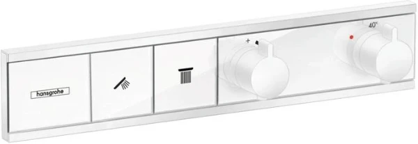 Hansgrohe RainSelect set de finition modèle encastré blanc mat pour 2 systèmes