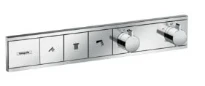 Hansgrohe RainSelect set de finition modèle encastré chromé pour 3 systèmes