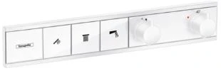 SET DE FINITION HANSGROHE RAINSELECT mat blanc encastre pour 3 systems