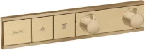 Hansgrohe RainSelect set de finition modèle encastré bronze brossé pour 2 systèmes