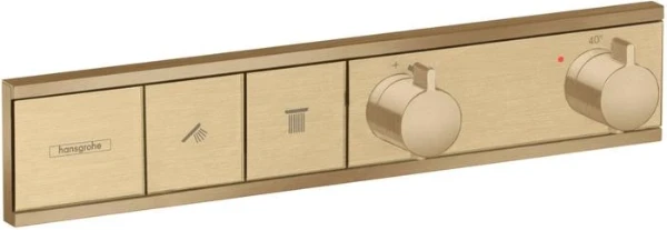 Hansgrohe RainSelect set de finition modèle encastré bronze brossé pour 2 systèmes