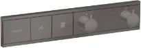 SET DE FINITION HANSGROHE RAINSELECT brushed black encastre pour 2 systems