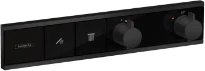 Hansgrohe RainSelect set de finition modèle encastré noir mat pour 2 systèmes