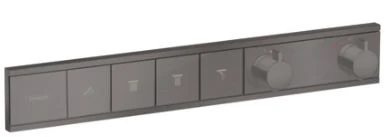 Hansgrohe RainSelect set de finition modèle encastré noir brossé pour 4 systèmes