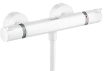 Hansgrohe Ecostat Comfort rob. thermost. douche apparent blanc mat
