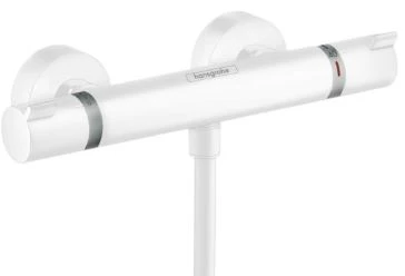 Hansgrohe Ecostat Comfort rob. thermost. douche apparent blanc mat