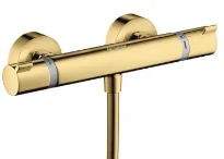 Hansgrohe Ecostat Comfort rob. thermost. douche apparent polished gold optic