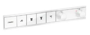 SET DE FINITION HANSGROHE RAINSELECT mat blanc encastre pour 4 systems