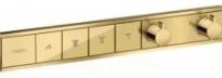 SET DE FINITION HANSGROHE RAINSELECT polished gold optic encastre pour 4 systems