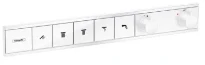 SET DE FINITION HANSGROHE RAINSELECT mat blanc encastre pour 5 systems