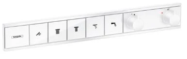 SET DE FINITION HANSGROHE RAINSELECT mat blanc encastre pour 5 systems