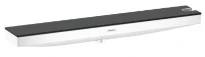 Hansgrohe Rainfinity support douchette Fixfit 500 500 MM - blanc mat avec support douchette et tablette droite