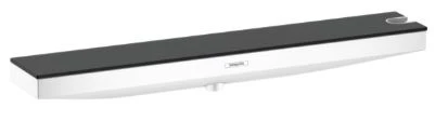 Hansgrohe Rainfinity support douchette Fixfit 500 500 MM - blanc mat avec support douchette et tablette droite