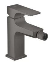 MELANGEUR DE BIDET HANSGROHE METROPOL brushed black levier unique avec vidage Push-Open