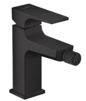MELANGEUR DE BIDET HANSGROHE METROPOL mat noir levier unique avec vidage Push-Open