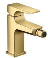 MELANGEUR DE BIDET HANSGROHE METROPOL polished gold optic levier unique avec vidage Push-Open