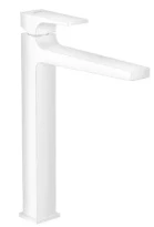 MELANGEUR DE LAVABO MONO-COMMANDE HANSGROHE METROPOL mat blanc ComfortZone 260 saillie 204 mm, avec vidage Push-Open