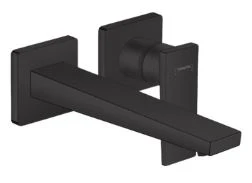 Hansgrohe Metropole set de finition noir mat lavabomuurmitigeur - bec 22,5CM