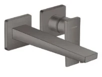 Hansgrohe Metropole mitigeur lavabo 2-trous noir chromé brossé