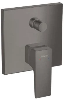 MELANGEUR BAIGNOIRE A ENCASTRER HANSGROHE METROPOL brushed black