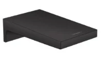 Hansgrohe Metropole bec pour baignoire montage mural noir mat sailli 185 mm