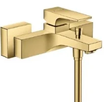 MELANGEUR BAIGNOIRE HANSGROHE METROPOL polished gold optic Apparent Saillie 180 mm