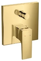 MELANGEUR BAIGNOIRE A ENCASTRER HANSGROHE METROPOL polished gold optic mural