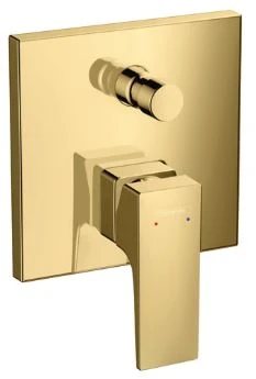 MELANGEUR BAIGNOIRE A ENCASTRER HANSGROHE METROPOL polished gold optic mural