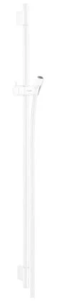 Hansgrohe Unica S Puro barre de douche 22 MM 900 MM  blanc mat barre de douche, flexible de douche, pièce coulissante