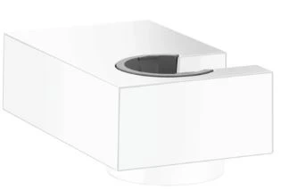 Hansgrohe Porter support douchette E mural blanc mat pour flexibles avec konische écrou