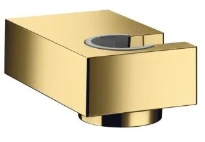 Hansgrohe Porter support douchette E mural polished gold optic pour flexibles avec écrou conique
