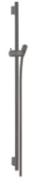 Hansgrohe Unica S Puro barre de douche 22 MM 900 MM  noir brossé barre de douche, flexible de douche, pièce coulissante