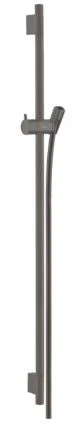 Hansgrohe Unica S Puro barre de douche 22 MM 900 MM  noir brossé barre de douche, flexible de douche, pièce coulissante