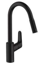 Hansgrohe Focus mitigeur cuisine Comfortzone 240 noir mat pivotable 150 degrés