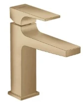 Hansgrohe Metropole mitigeur lavabo comfort Z110 bronze brossé sailli 135 mm, PushOpen vidage