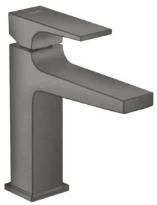 Hansgrohe Metropole mitigeur lavabo comfort Z110 noir chromé brossé sailli 135 mm, PushOpen vidage