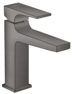 Hansgrohe Metropole mitigeur lavabo comfort Z110 noir chromé brossé sailli 135 mm, PushOpen vidage
