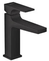 Hansgrohe Metropole mitigeur lavabo comfort Z110 noir mat sailli 135 mm, PushOpen vidage