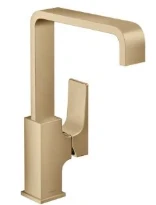 MELANGEUR DE LAVABO HANSGROHE METROPOL brushed bronze ComfortZone 230 Saillie 165 mm, vidage Push-Open